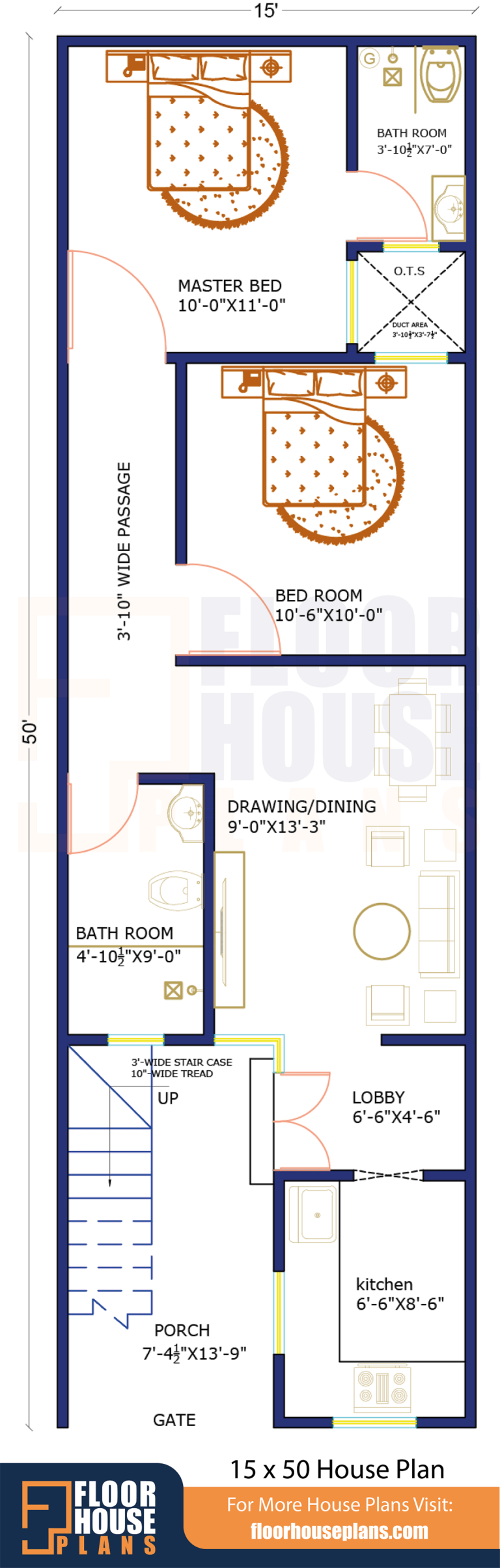 36 X 50 House Plans North Facing With Car Parking