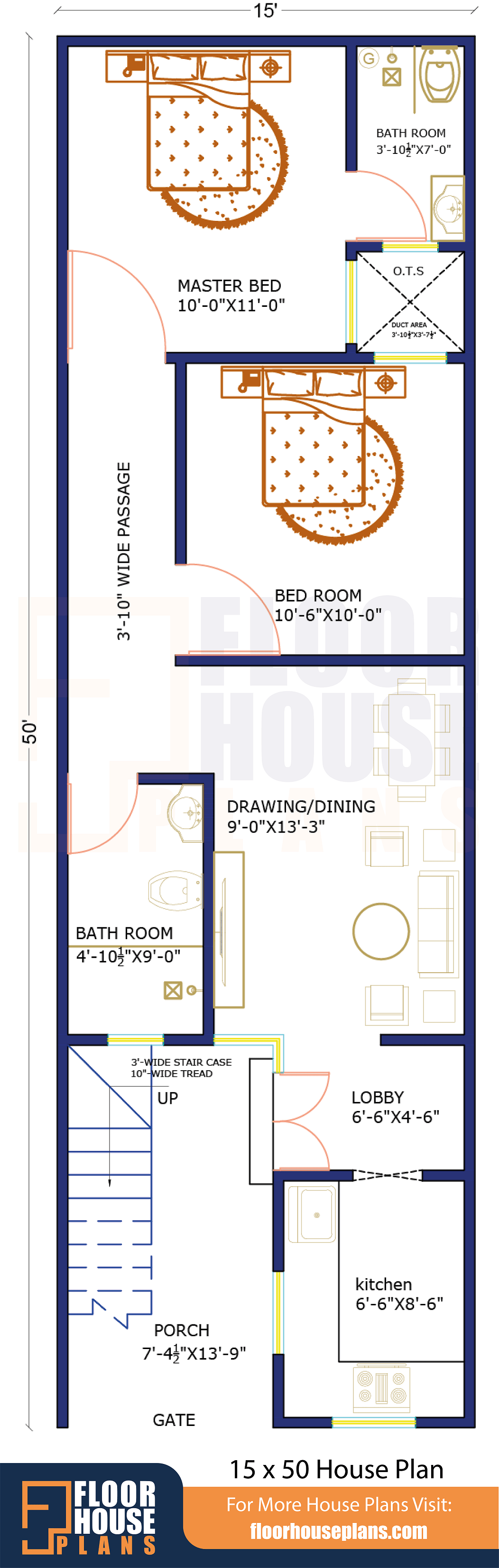 15 50 House Plan With Car Parking Pdf