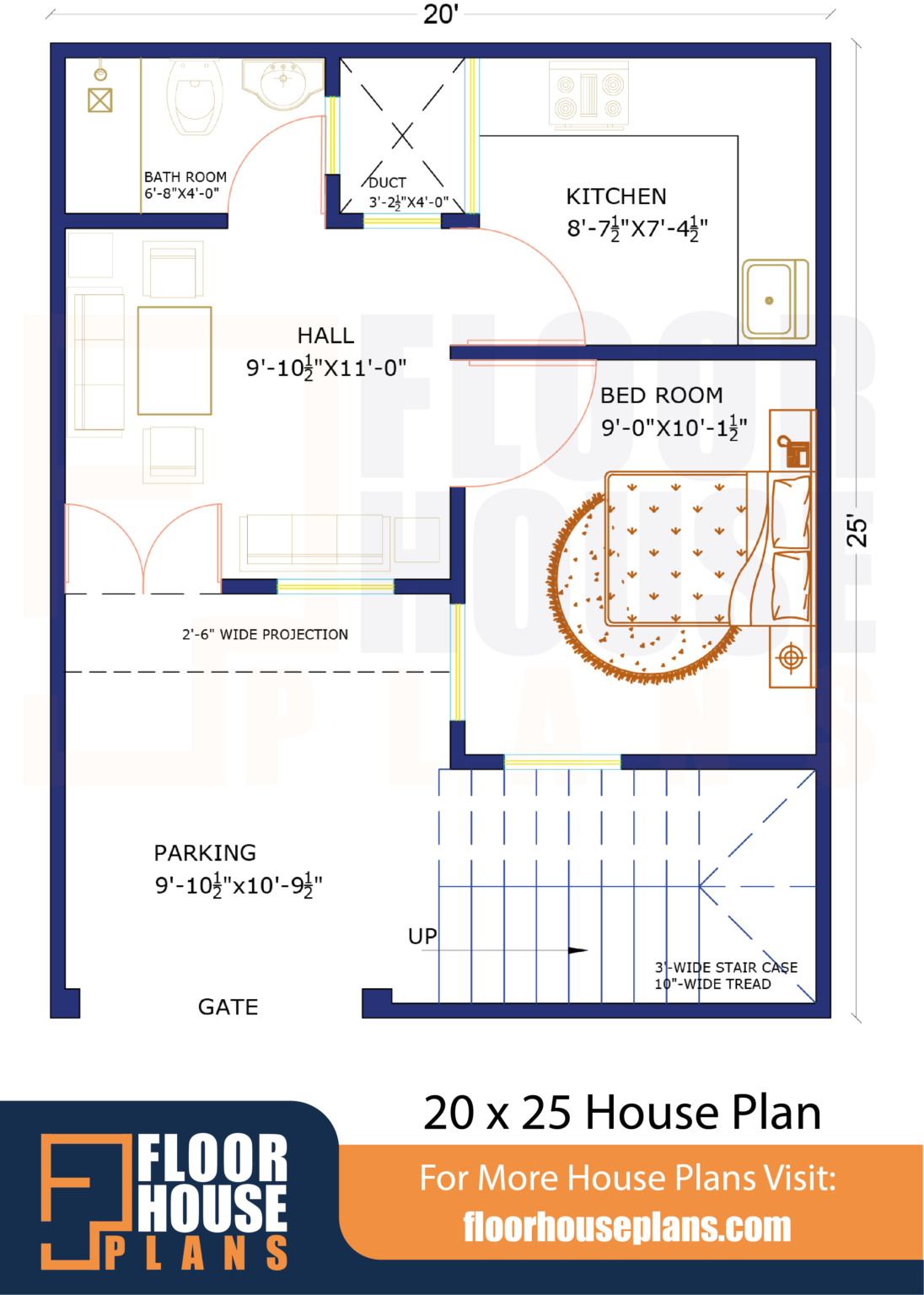 31 33 House Plan With Car Parking