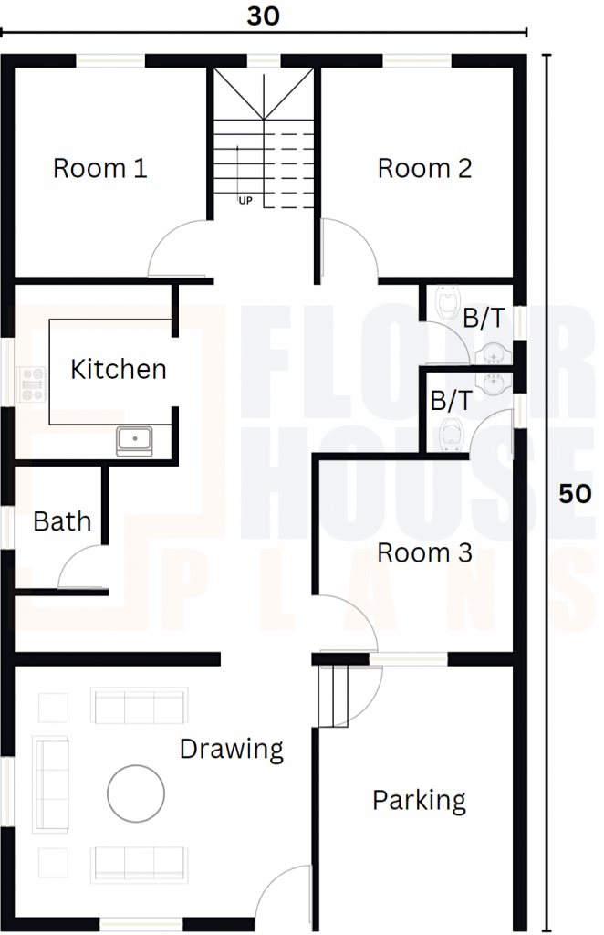 30-x-50-house-plan-3bhk-with-car-parking